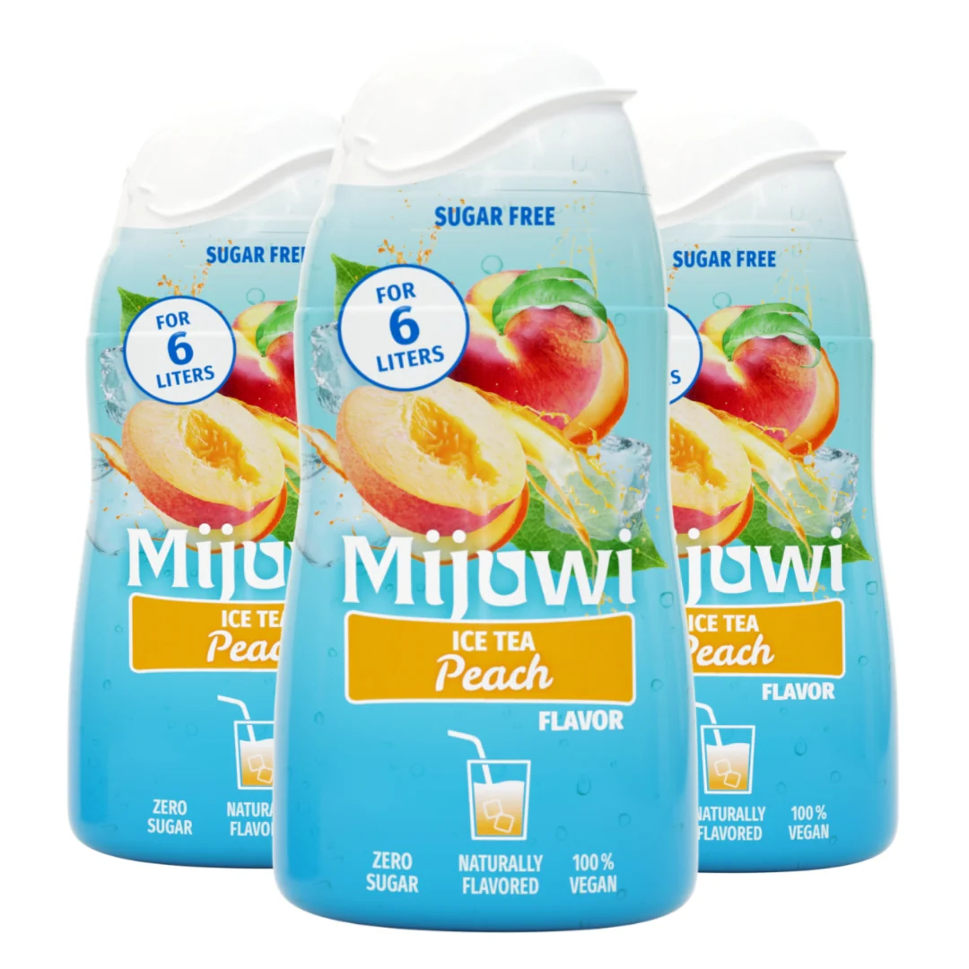 Mijuwi Fantastic Starter Set Sirup ohne Zucker - 6x 48 ml, zuckerfreier Sirup + Shaker, 100% vegan, für 6-8 Liter Getränk pro Sirup, natürlich aromatisiert, Wild Cola, Dragonfruit & Mango, Grenadine, Apple & Pear, Vanilla Beach, Ice Tea Peach - Image 5